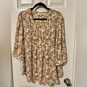 Rose & Olive Multicolor Floral Tunic